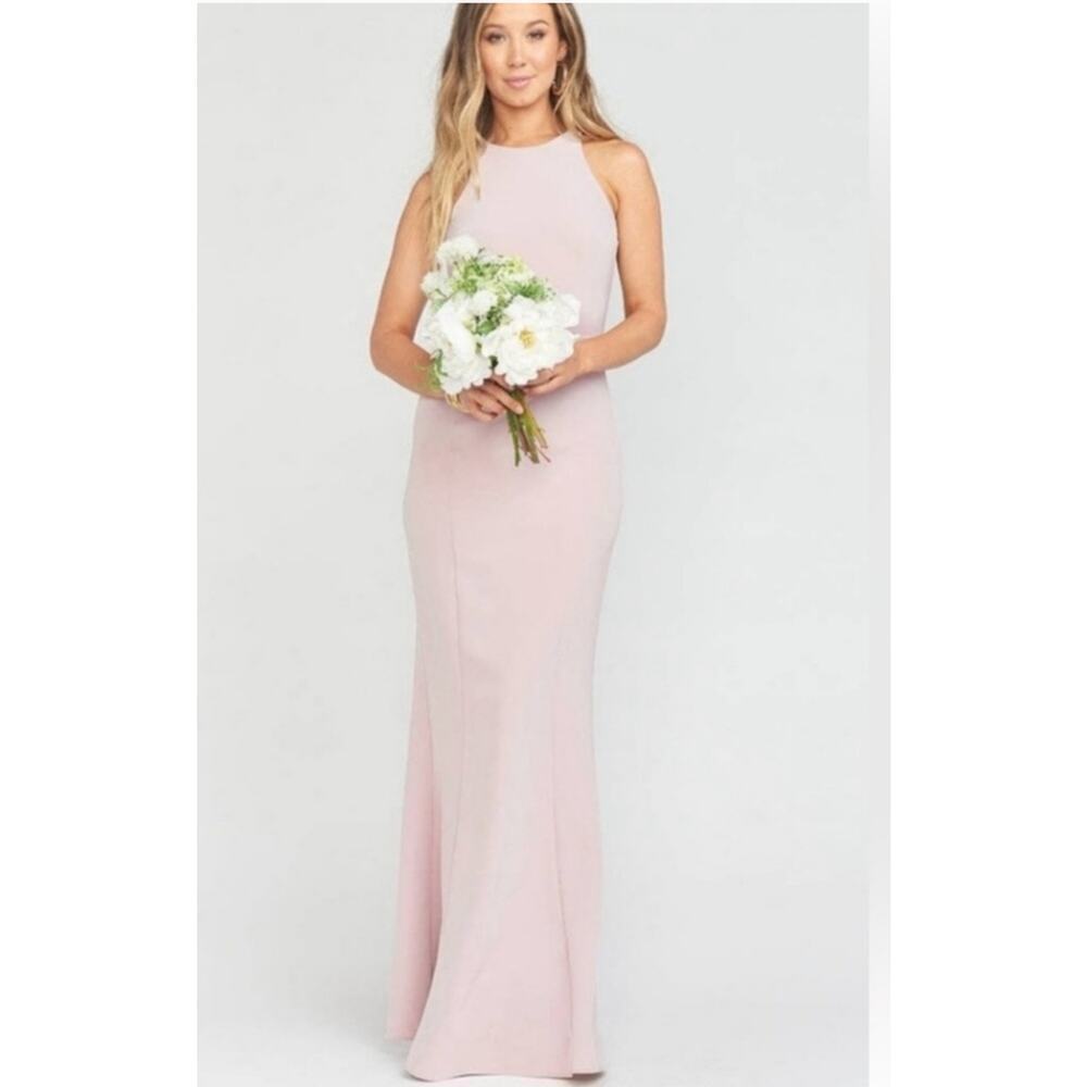 Show Me Your Mumu Chicago high neck halter long gown size Small NWT Vintage Rose - Picture 4 of 10